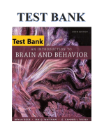 An Introduction to Brain and Behavior 6th Bryan Kolb , Ian Q. Whishaw , G. Campbell Teskey Test Bank