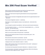 2024 Bio 256 Final Exam Verified      