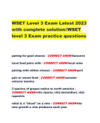 WSET Level 3 Exam Latest 2023 with complete solution//WSET level 3 Exam practice questions