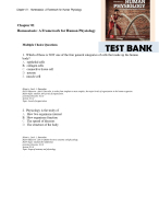 Test Bank For Vander's Human Physiology 16th Edition Widmaier All Chapters 1-19 (2024)