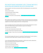 RN CONCEPT-BASED ASSESSMENT LEVEL 2 ONLINE PRACTICE B QUESTIONS AND ANSWERS 2024 WITH EXPLANATIONS