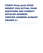 FISDAP Study guide EXAM  NEWEST 2024 ACTUAL EXAM QUESTIONS AND CORRECT  DETAILED ANSWERS  VERIF