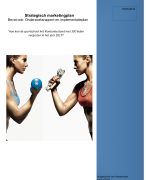 Strategisch Marketingplan scriptie (met onderzoeks- en adviesrapport)