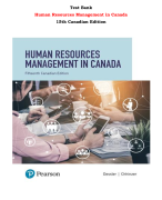 Human Resources Management in Canada 15th Canadian Edition By Gary Dessler ,  Nita Chhinzer(All Chapters,  Latest-2023-2024)