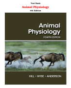 Animal Physiology 4th Edition By Richard W. Hill, Gordon A. Wyse, Margaret Anderson (All Chapters,  Latest-2023-2024)