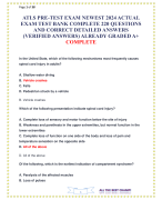 ATLS PRE-TEST EXAM NEWEST 2024 ACTUAL EXAM TEST BANK COMPLETE 220 QUESTIONS AND CORRECT DETAILED ANSWERS (VERIFIED ANSWERS) ALREADY GRADED A+ COMPLETE