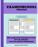 Examenbundel Tehatex (ALLE examenstof samengevat!)