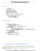 ontwikkelingspsychologie 2