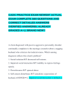 CADC PRACTICE EXAM NEWEST ACTUAL EXAM COMPLETE 320 QUESTIONS AND CORRECT DETAILED ANSWERS (VERIFIED ANSWERS)| ALREADY GRADED A+|| BRAND NEW!!