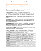 Accounting Information Sysetm Summary