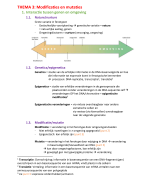 Biogenie 6.1 - Thema 3. Modificaties & mutaties