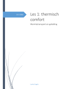 Les 1 thermisch comfort architectuur Brussel Kuleuven