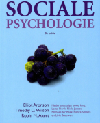 Samenvatting Sociale Psychologie, Aronson&Wilson&Akert, Hoofdstuk 1,3,4,5,6,7,8,9,11,12,13