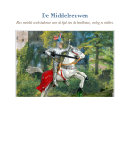 De Middeleeuwen samenvatting geschiedenis