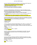 ATI PN CAPSTONE 1 COMPREHENSIVE REVIEW EXAM QUESTIONS AND CORRECT ANSWERS
