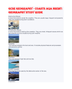 GCSE Geography - Coasts Aqa NREMT: geography study quide