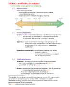 BIOgenie 6.1 Thema 3: Modificaties en mutaties