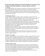 Summaries for Innovation Management(EBB107A05) - 12 Required articles - University of Groningen
