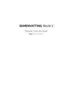 Samenvatting Recht 2 Periode 4, jaar 1 (P) 2016-2017
