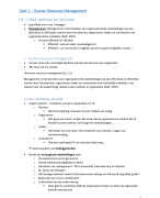 Samenvatting Arbeids- en organisatiepsychologie (A&O)