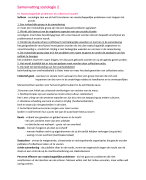 Samenvatting Sociologie 2