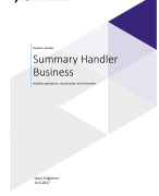 Summary Ground Handler Business
