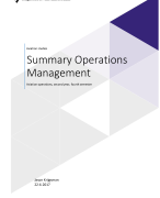 Summary Operations Management Slack, Jones, Johnston