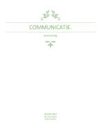 Samenvatting: Communicatie voor MBO hfst. 1, 2, 4 & 5