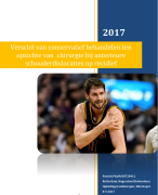 Afstudeerscriptie Fysiotherapie 