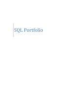SQL - Portfolio