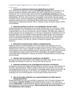 Examenvragen met antwoorden genetica 