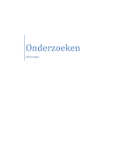 Onderzoeken - Oefenvragen (excl. antwoorden)