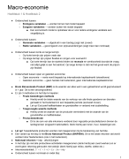 Grondslagen Macro economie samenvatting H1 tm H7 en H10 tm H13
