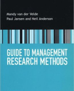 Samenvatting Guide to Management Research Methods