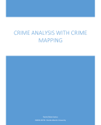 Samenvatting vak Crime mapping and Crime Analysis, masteropleiding criminologie aan de Vrije Univers