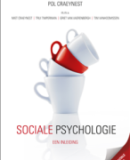 Sociale psychologie (uitgebreide samenvatting met nota, ppt + handboek)
