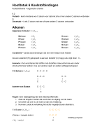 Koolstofverbindingen Hoofdstuk 6 VWO 4 (EXAMENSTOF) 