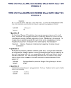 NURS 676 Final Exam 2024  Exam With Solution Version 2 