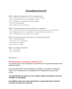 Goederenrecht samenvatting 