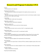 Research and Program Evaluation CPCE