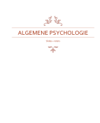 Algemene psychologie - geslaagd in 1e zit