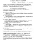 Summary Leadership & Management (book + lectures). 
