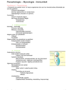 Parasitologie – Mycologie - Immuniteit 