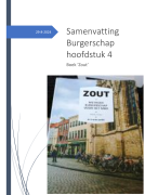 Samenvatting burgerschap 'Zout' hoofdstuk 4