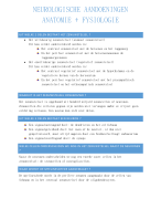 Anatomie en Fysiologie Brugopleiding Neurologische aandoeningen