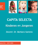 Samenvatting Capita Selecta kinderen en jongeren toegepaste psychologie.