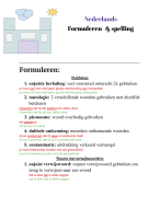 Nederlands formuleren en spelling (havo 4)