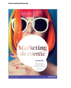 Samenvatting Marketing de essentie hele boek