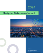Datamanagement Verslag TBK Jaar 2/ cijfer 8