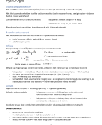 Fysiologie (cel II)
